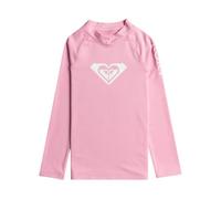 Roxy Whole Hearted - Girls 2-7 Pink Long Sleeve Upf 50 Rash Vest