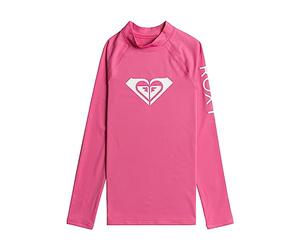 Roxy Girl's Whole Hearted Long Sleeve & Short Sleeve Rashgaurd, Little Girls Rash Guard Shirt