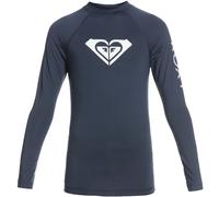 Girl's Roxy Kids Whole Hearted Long Sleeve UPF 50 Rash Vest - Mood Indigo - Size: 8 years