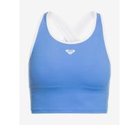 Roxy Heart Into It Logo Bra Blue - L