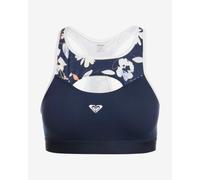 Roxy Heart Into It Printed Bra Blue White - L