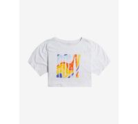 Roxy I Will Miss You Short Sleeve T-Shirt White Blue Women - L