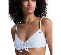 Roxy Island Bralette Bikini Top White XS Woman