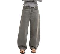 Roxy - Jean ample en coton - Saltywater Glow Barrel Denim Jean Dark Palm Vintage for Women in Cotton - Size M - Grey Grey M