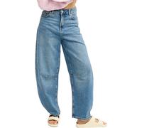 Roxy - Jean ample en coton - Saltywater Glow Barrel Denim Jean Surf Wash Sandy for Women in Cotton - Size M - Blue Blue M