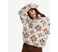 Roxy Jive Talking Bonded Fleece Brown White Women - M