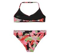 Roxy Kids Active Triangle Bra Bikini Set Two-Piece Black Size 10