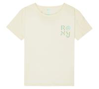 Organic Cotton T-Shirt Girl Roxy Lilyregular Night Vintage Blanc 10 ans