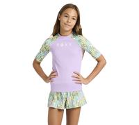 Roxy Active Rg Ss Lycra Short Sleeve Rash Guard Purple 8 Years Girl