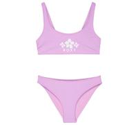 Roxy - Kid's Solid Active RG Bralette Set - Bikini size 7 Years, pink
