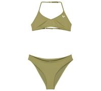 Roxy - Kid's Solid Active RG Tri Bra Set - Bikini size 7 Years, olive