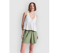 Roxy Beach Shorts LEKEITIO Break Mid Elasticated Waist Women's Green M