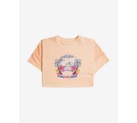 Roxy Let's Get It Started Surf Short Sleeve T-Shirt Orange Blue Pink Girls - 12