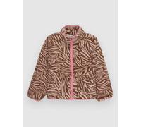 Roxy Like Electricity Kids Zip Hoodie parchment animal flrl big T12