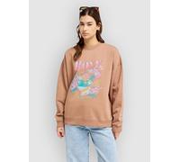 Roxy Lineup Oversized Crew Sweater brownie L