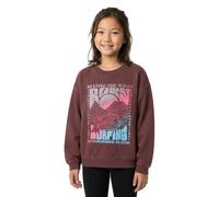 Roxy Lineup Brushed - Girls 4-16 Red Oversized Sweatshirt