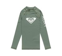 Roxy Long Sleeve UPF 50 Rash Vest WHOLE HEARTED LS Girls Green 7/XS