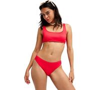 Roxy Love Hipster - Women Red High Rise Bikini Bottoms