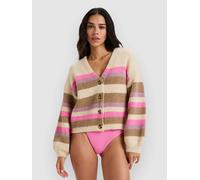 Roxy Marble Tiles Stripe Pullover parchment S