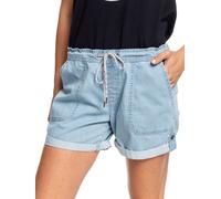 ROXY Milady Beach - Elasticated Denim Shorts for Women Elasticated Denim Shorts - Light Blue, Small