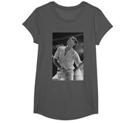 Roxy Music Avalon Singer Bryan Ferry by Simon Fowler T-Shirt, Girls, Asphalt Grey, Medium
