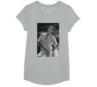 Roxy Music Avalon Singer Bryan Ferry by Simon Fowler T-Shirt, Girls, Heather Grey, Medium