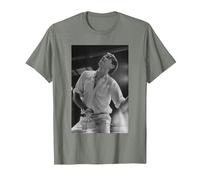 Roxy Music Avalon Singer Bryan Ferry by Simon Fowler T-Shirt, Men, Olive Heather, 3X-Large