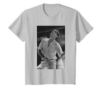 Roxy Music Avalon Singer Bryan Ferry by Simon Fowler T-Shirt, Youth, Silver Grey, Medium