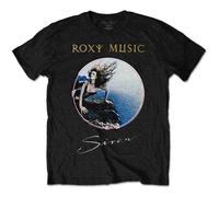 Roxy Music T Shirt Siren Band Logo new Mens Black