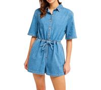 Roxy - Organic cotton one-piece suit - Real Tomorrow Denim Surf Wash for Women - Size S - Blue Blue S