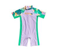 Roxy Paradisiac Island - 3/4 Sleeve Zipped Rashguard for Girls 2-7