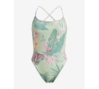 Roxy Printed Beach Classics Swimsuit green pink Women - XS