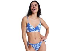 Roxy Printed Essentials Wrap Bra - Women Blue Bralette Bikini Top