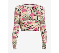 Roxy Printed long sleeve shirt in pink, orange and green for women. - XL