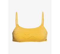 Roxy Quiet Beauty Bikini Top Yellow Women - XS