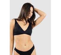 Roxy Rib Love The Oceana V Bikini Top Black S Women