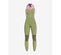 Roxy Rise 1.5mm green pink white women's wetsuit - 2