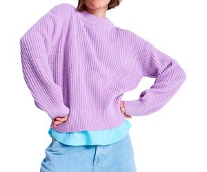 Roxy - Round neck jumper - Coming Home Again Crocus Petal for Women - Size S - Purple Purple S