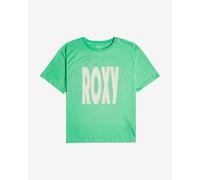 Roxy Sand Under Sky Short Sleeve T-Shirt Green White Women - XS