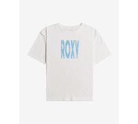 Roxy Sand Under Sky Short Sleeve T-Shirt White Blue Women - S