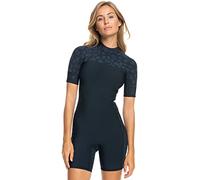 Roxy Short Sleeve Back Zip Springsuit 2.0 SWELL SERIES SS BZ QLOCK Young Womens Black 8