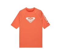 Roxy Short Sleeve Rash Vest WHOLEHEARTED SS Girls Orange 14/XL