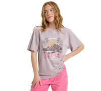 Roxy Short-Sleeved T-Shirt HANGLOOSE Poster Women's Purple XL