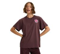 Roxy Short-Sleeved T-Shirt HANGLOOSE The Sky Women's Red XS