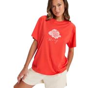 Roxy Short-Sleeved T-Shirt HANGLOOSE The Sky Young Womens Red XL