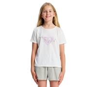 Roxy Short-Sleeved T-Shirt LILYREGULAR Night Girls White