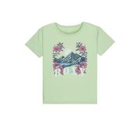 Roxy Short-Sleeved T-Shirt LILYREGULAR Vintage Girl's Green 10