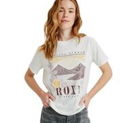 Roxy Short-Sleeved T-Shirt OCEANREGULAR Poster Women's Brown XXL