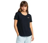 Women's Roxy Womens Saturdaze Short Sleeve T-Shirt - Black/Grey - Size: 10/8