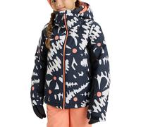 Roxy - Ski jacket - Free Jet Girl Jacket True Black Big Flower - Kid Size 12y - Navy Navy 12y